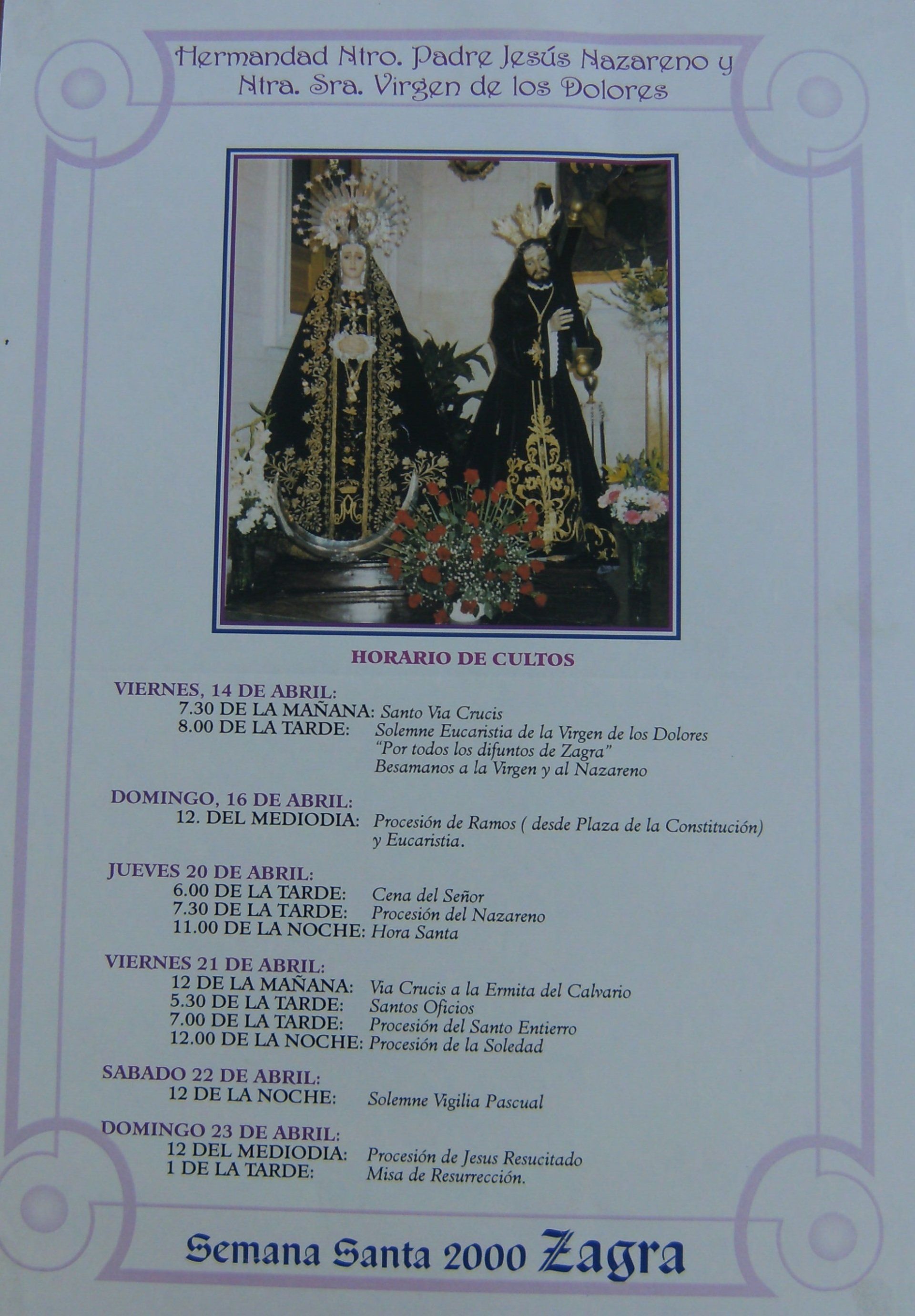 Semana Santa en Zagra 2000 Zagra